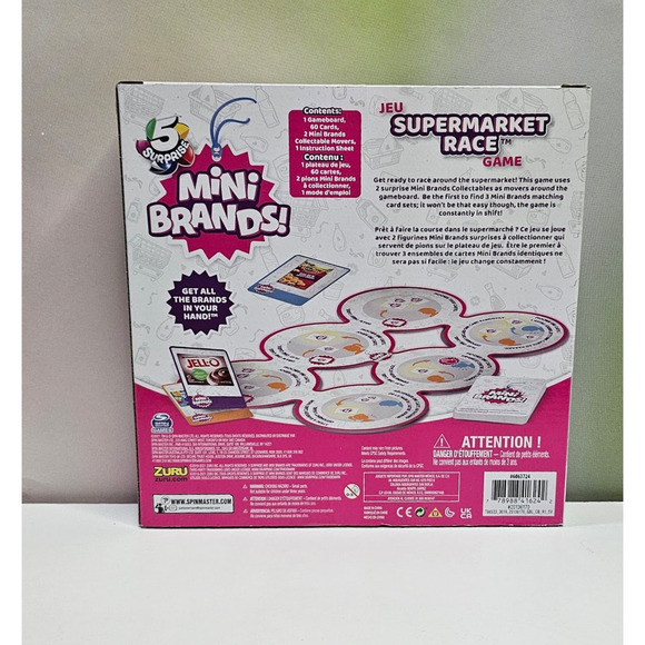 Surprise Mini Brands Supermarket Race Board Game NWT - Picture 2 of 6